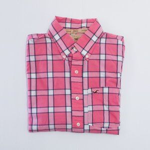 Hollister long sleeve button - shirt pink L